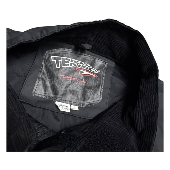 TEKNIC Waterproof Rain Outdoor Motorcycle Biker Riding Jacket Mens Large - Picture 5 of 6